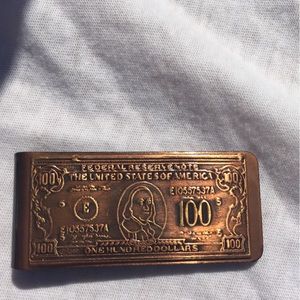 Bronze $100 money clip